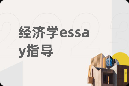 經(jīng)濟學essay指導