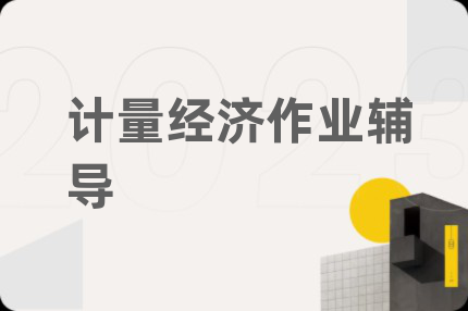計(jì)量經(jīng)濟(jì)作業(yè)輔導(dǎo)