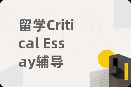 留學(xué)Critical Essay輔導(dǎo)