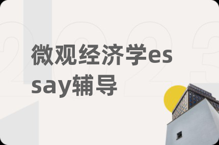 微觀經(jīng)濟(jì)學(xué)essay輔導(dǎo)
