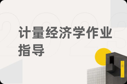 計(jì)量經(jīng)濟(jì)學(xué)作業(yè)指導(dǎo)