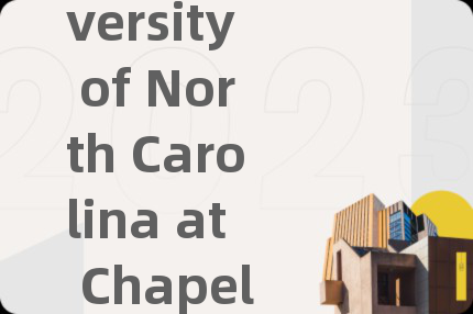 The University of North Carolina at Chapel Hill課業(yè)輔導