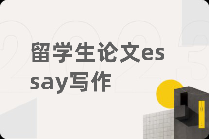 留學(xué)生論文essay寫作