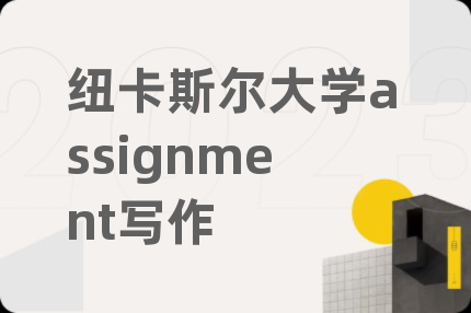 紐卡斯爾大學assignment寫作